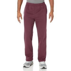 imageAmazon Essentials Mens Fleece Open Bottom Sweatpant Available in Big amp TallDark Burgundy