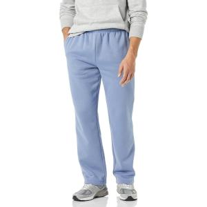 imageAmazon Essentials Mens Fleece Open Bottom Sweatpant Available in Big amp TallDenim Blue