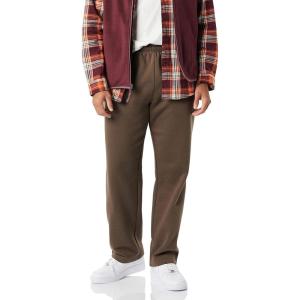imageAmazon Essentials Mens Fleece Open Bottom Sweatpant Available in Big amp TallMedium Brown