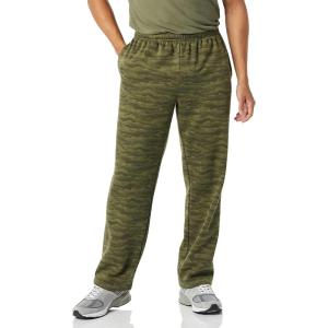 imageAmazon Essentials Mens Fleece Open Bottom Sweatpant Available in Big amp TallMilitary Green Abstract Camo