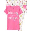 imageAmazon Essentials Disney  Marvel  Star Wars Babies Toddlers and Girls Pajama Set3piece Princess Dots