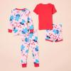 imageAmazon Essentials Disney  Marvel  Star Wars Babies Toddlers and Girls Pajama Set4piece Stitch Hugs