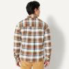 imageAmazon Essentials Mens Modern OversizedFit Cotton ButtonDown ShirtBrown Mint Country Plaid