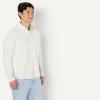 imageAmazon Essentials Mens Modern OversizedFit Cotton ButtonDown ShirtIvory Light Sage Green Stripe