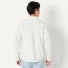 imageAmazon Essentials Mens Modern OversizedFit Cotton ButtonDown ShirtIvory Light Sage Green Stripe