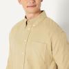imageAmazon Essentials Mens Modern OversizedFit Cotton ButtonDown ShirtTan