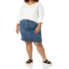 imageAmazon Essentials Womens Classic 5Pocket Denim Skirt Available in Plus SizeMedium Wash