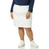 imageAmazon Essentials Womens Classic 5Pocket Denim Skirt Available in Plus SizeWhite Wash