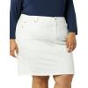 imageAmazon Essentials Womens Classic 5Pocket Denim Skirt Available in Plus SizeWhite Wash