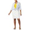 imageAmazon Essentials Womens Classic 5Pocket Denim Skirt Available in Plus SizeWhite Wash