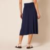 imageAmazon Essentials Womens Jersey Pull On Midi Length SkirtNavy