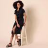 imageAmazon Essentials Womens Relaxed Fit Short Sleeve Button Front Belted Shirt DressBlack