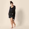 imageAmazon Essentials Womens Satin Pajama Top and Shorts SetBlack