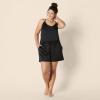 imageAmazon Essentials Womens Satin Pajama Top and Shorts SetBlack