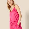 imageAmazon Essentials Womens Satin Pajama Top and Shorts SetHot Pink