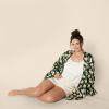 imageAmazon Essentials Womens Satin Pajama Top and Shorts SetIvory