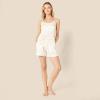 imageAmazon Essentials Womens Satin Pajama Top and Shorts SetIvory