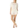 imageAmazon Essentials Womens Satin Pajama Top and Shorts SetIvory