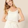 imageAmazon Essentials Womens Satin Pajama Top and Shorts SetIvory