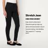 imageAmazon Essentials Womens Womens High Stretch HighRise Skinny JeanBlack