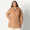 imageAmazon Essentials womens Lightweight WaterResistant Packable Hooded Puffer Coat Available in Plus SizeLight Brown