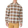 imageAmazon Essentials Mens Modern OversizedFit Cotton ButtonDown ShirtBrown Mint Country Plaid