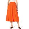 imageAmazon Essentials Womens Jersey Pull On Midi Length SkirtOrange