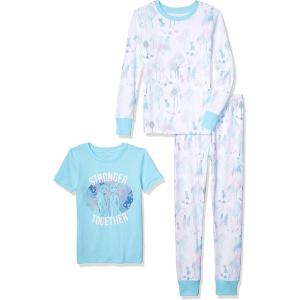 imageAmazon Essentials Disney  Marvel  Star Wars Babies Toddlers and Girls Pajama Set3piece Frozen 2 Stronger Together