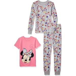 imageAmazon Essentials Disney  Marvel  Star Wars Babies Toddlers and Girls Pajama SetMinnieCute