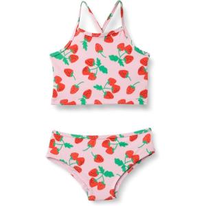 imageAmazon Essentials Girls and Toddlers Tankini SetPink Red Strawberries