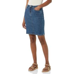 imageAmazon Essentials Womens Classic 5Pocket Denim Skirt Available in Plus SizeMedium Wash