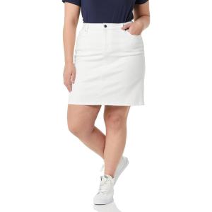 imageAmazon Essentials Womens Classic 5Pocket Denim Skirt Available in Plus SizeWhite