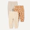 imageAmazon Essentials Unisex Toddlers and Babies Cotton PullOn PantsTaupeStripeLion and Pony