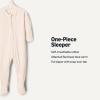 imageAmazon Essentials x Sofia Grainge Unisex Babies Cotton Footed Sleep and Play Onepiece Bodysuit Pack of 2IvoryNavy
