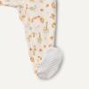 imageAmazon Essentials x Sofia Grainge Unisex Babies Cotton Footed Sleep and Play Onepiece Bodysuit Pack of 2Pale YellowSquirrel Picnic