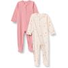 imageAmazon Essentials x Sofia Grainge Unisex Babies Cotton Footed Sleep and Play Onepiece Bodysuit Pack of 2BlushMulti Hearts