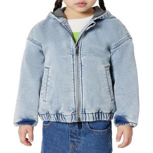 imageAmazon Essentials Unisex Toddlers and Babies Soft Stretch RegularFit Denim JacketStone Light Wash