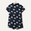 imageAmazon Essentials x Sofia Grainge Baby Boys Short Sleeve Cotton Polo Romper Pack of 2Elephants