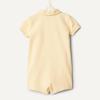 imageAmazon Essentials x Sofia Grainge Baby Boys Short Sleeve Cotton Polo Romper Pack of 2Light TanWhite