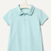 imageAmazon Essentials x Sofia Grainge Baby Boys Short Sleeve Cotton Polo Romper Pack of 2NavyPale Mint Green