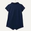 imageAmazon Essentials x Sofia Grainge Baby Boys Short Sleeve Cotton Polo Romper Pack of 2NavyPale Mint Green