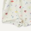 imageAmazon Essentials x Sofia Grainge Baby Boys Short Sleeve Cotton Polo Romper Pack of 2SailboatsUneven Stripe
