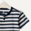 imageAmazon Essentials x Sofia Grainge Toddlers and Baby Boys Cotton Short Sleeve Crewneck TShirts Pack of 2Light BlueStripe