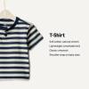imageAmazon Essentials x Sofia Grainge Toddlers and Baby Boys Cotton Short Sleeve Crewneck TShirts Pack of 2Light BlueStripe