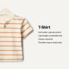 imageAmazon Essentials x Sofia Grainge Toddlers and Baby Boys Cotton Short Sleeve Crewneck TShirts Pack of 2Pale YellowStripe