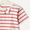 imageAmazon Essentials x Sofia Grainge Toddlers and Baby Boys Cotton Short Sleeve Crewneck TShirts Pack of 2Petit SoleilUneven Stripe