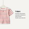 imageAmazon Essentials x Sofia Grainge Toddlers and Baby Boys Cotton Short Sleeve Crewneck TShirts Pack of 2Petit SoleilUneven Stripe