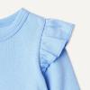 imageAmazon Essentials Baby Girls LongSleeved Ruffle BodysuitsCornflower BlueFrench Stripe