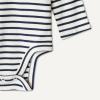 imageAmazon Essentials Baby Girls LongSleeved Ruffle BodysuitsCornflower BlueFrench Stripe