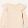 imageAmazon Essentials Baby Girls LongSleeved Ruffle BodysuitsOatmeal HeatherPale Pink